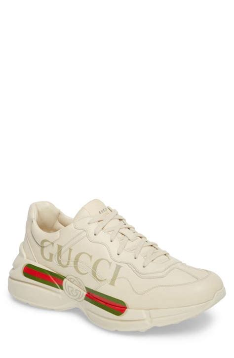 gucci shoes white men|nordstrom men's Gucci shoes.